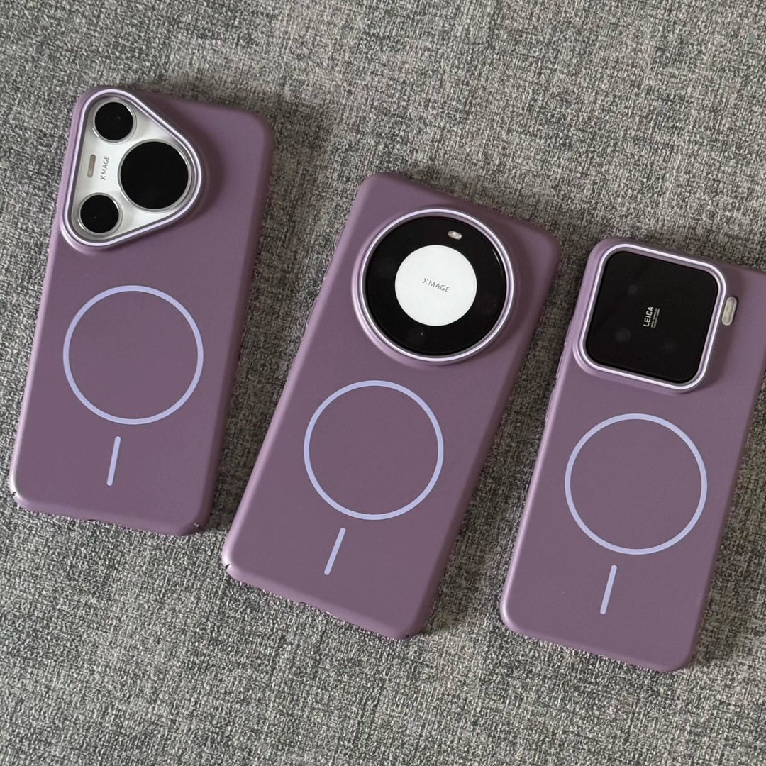 Mjuka PC-hårda telefonfodral med magnetisk sug i flera färger