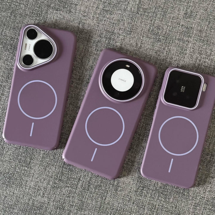 Mjuka PC-hårda telefonfodral med magnetisk sug i flera färger