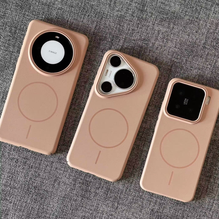 Mjuka PC-hårda telefonfodral med magnetisk sug i flera färger