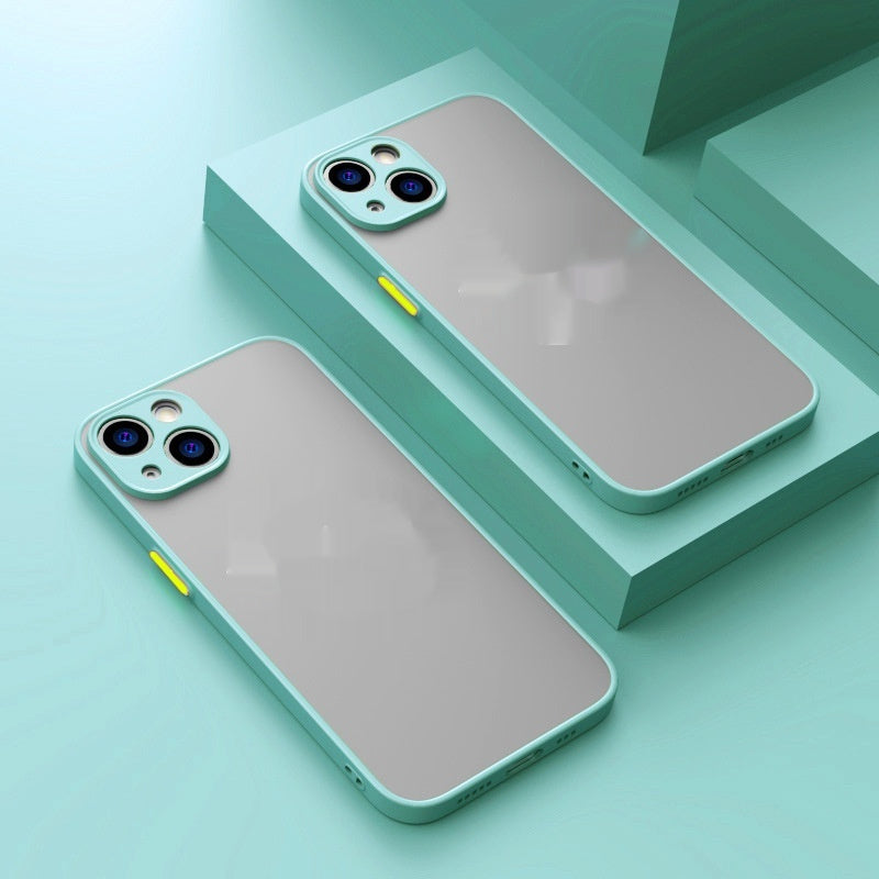 Magnetic Suction Phone Case with Frosted Skin for Apple Devices