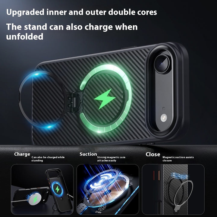 Magnetiskt sugekåpa för iPhone 13 Pro Max med anti-fall TPU-design