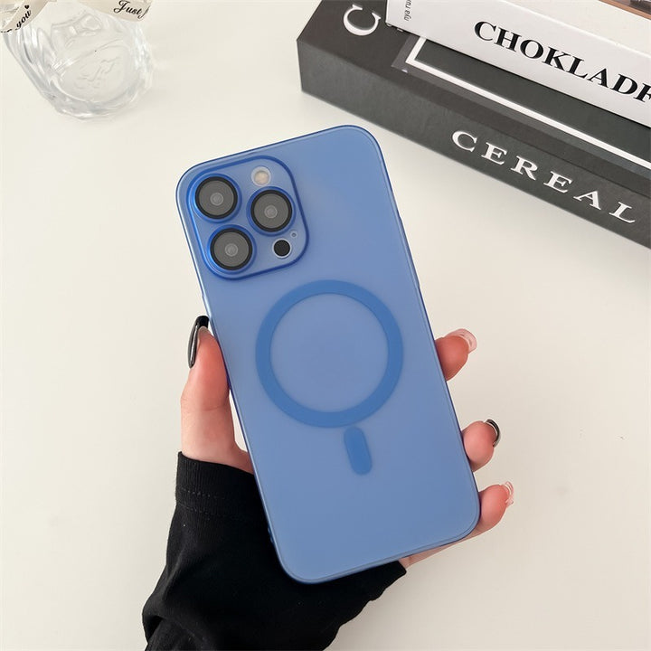 Isdimning Magnetisk Frostad Telefonfodral för kompatibla iPhone-modeller