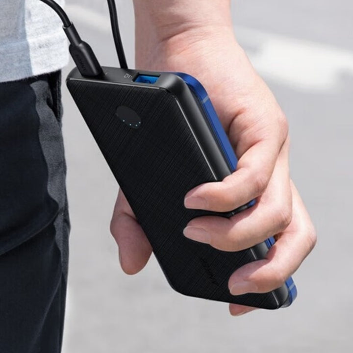 Kompakt powerbank PD20W med snabbladdning och dubbla portar
