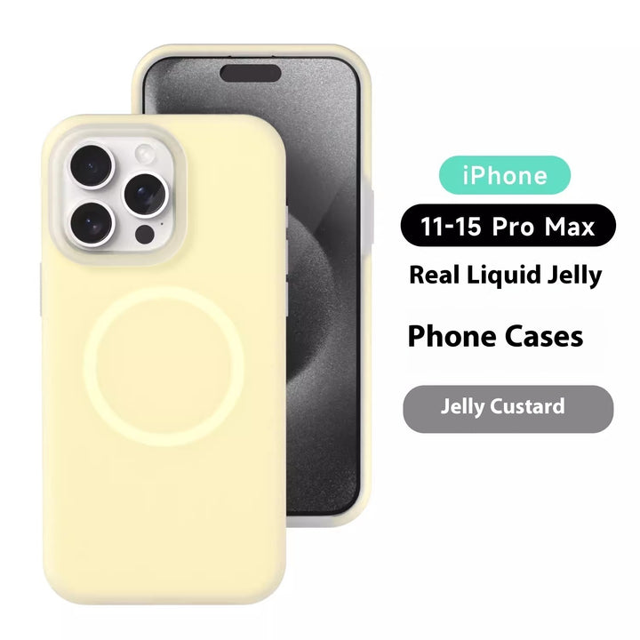 Solid Color Jelly Magnetic Phone Cases in Vibrant Shades