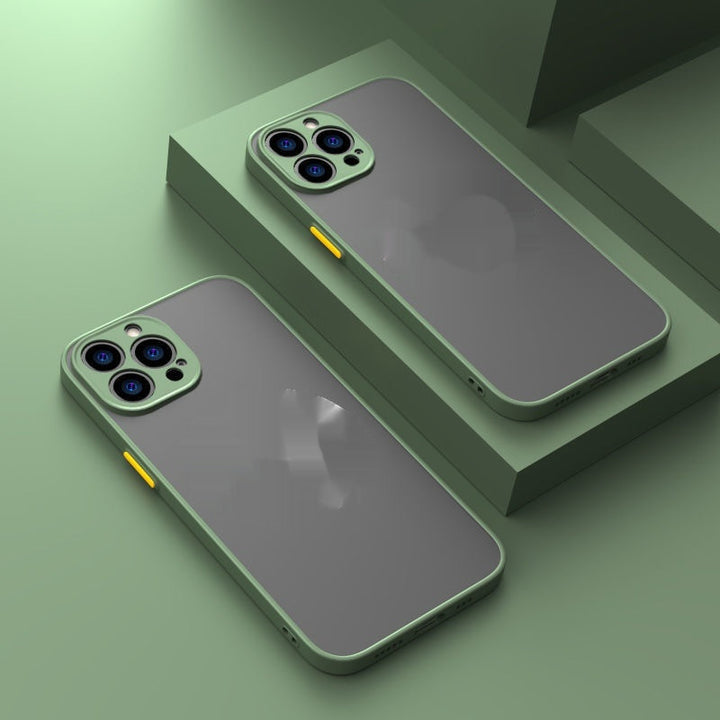 Magnetic Suction Phone Case with Frosted Skin for Apple Devices