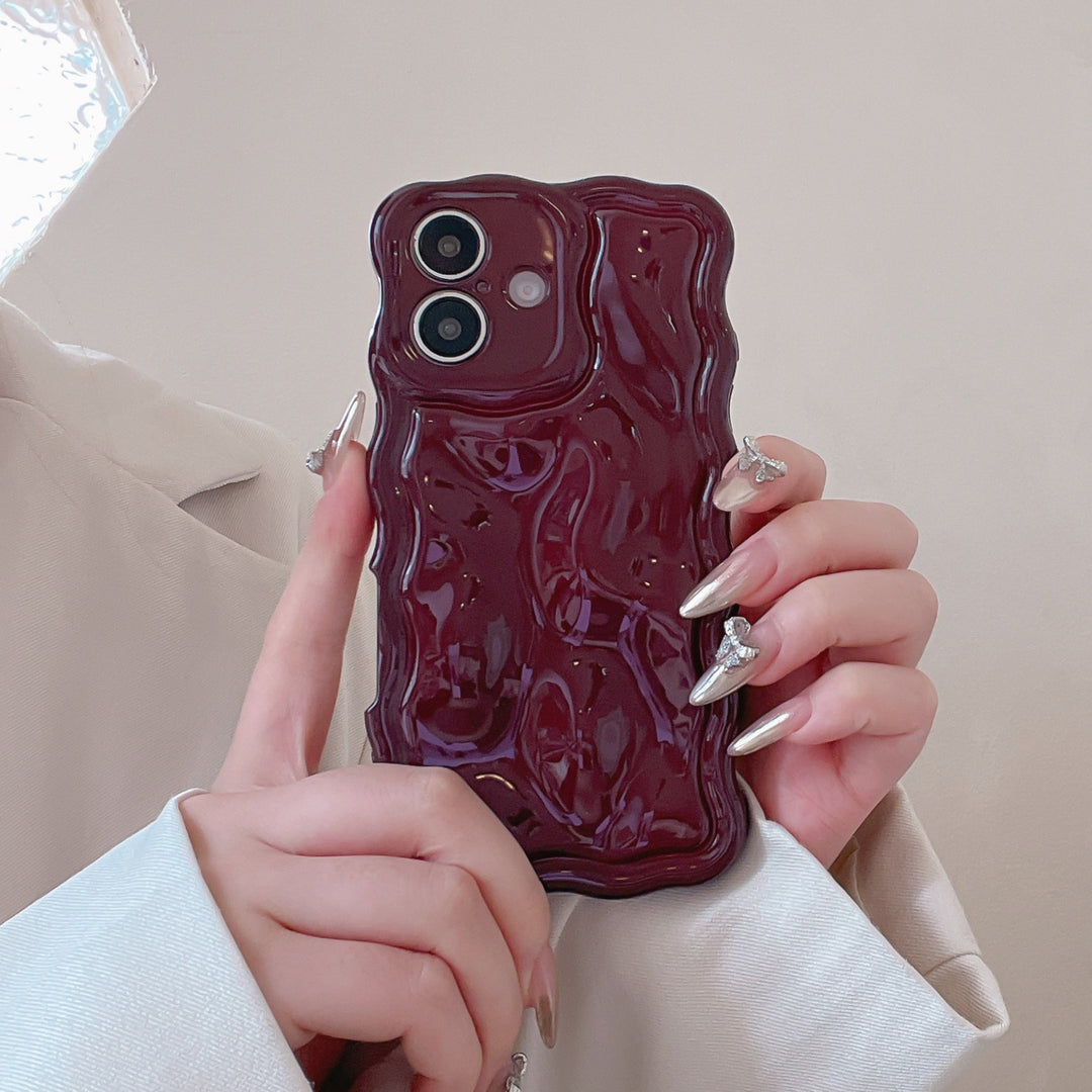 XYM Wave Meteorite Phone Cases in Silver Black Rose Red Green and Purple