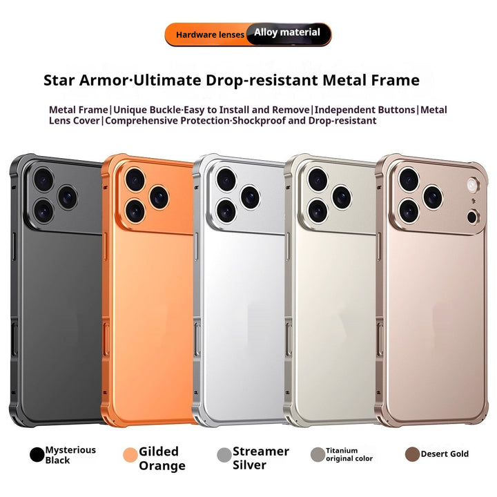Hållbart mobilskal med fyra hörn motfalls-skydd för iPhone 17 Pro Max