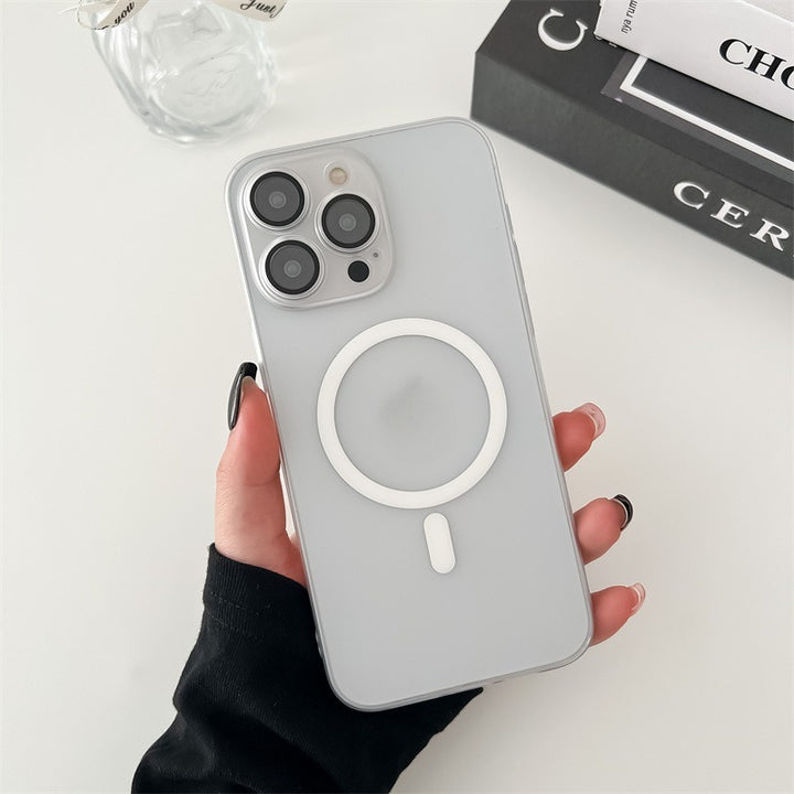 Isdimning Magnetisk Frostad Telefonfodral för kompatibla iPhone-modeller