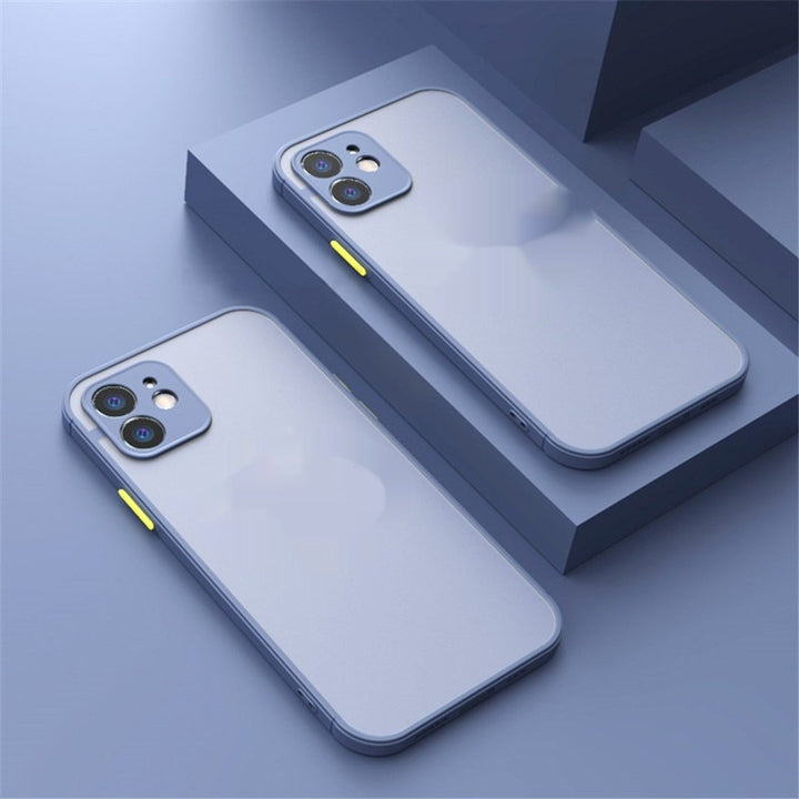 Magnetic Suction Phone Case with Frosted Skin for Apple Devices