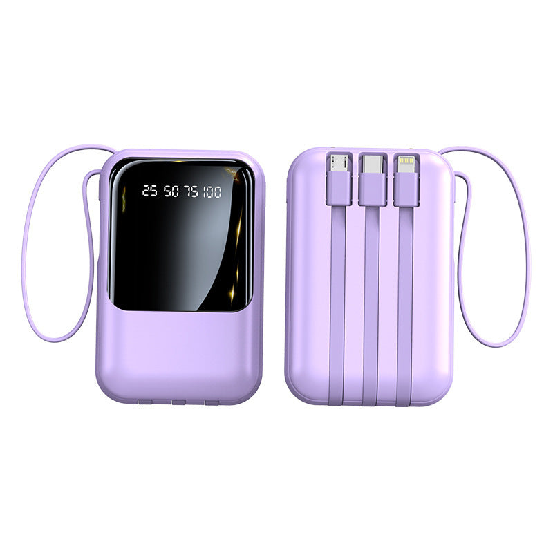 Liten super snabb powerbank med kompakt design i flera färger