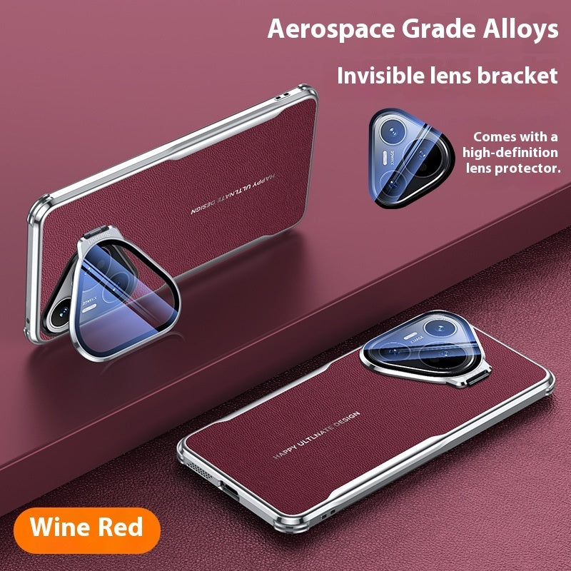 Blade Plain Leather Phone Cases in Wine Red Snowland White and Yandan Black