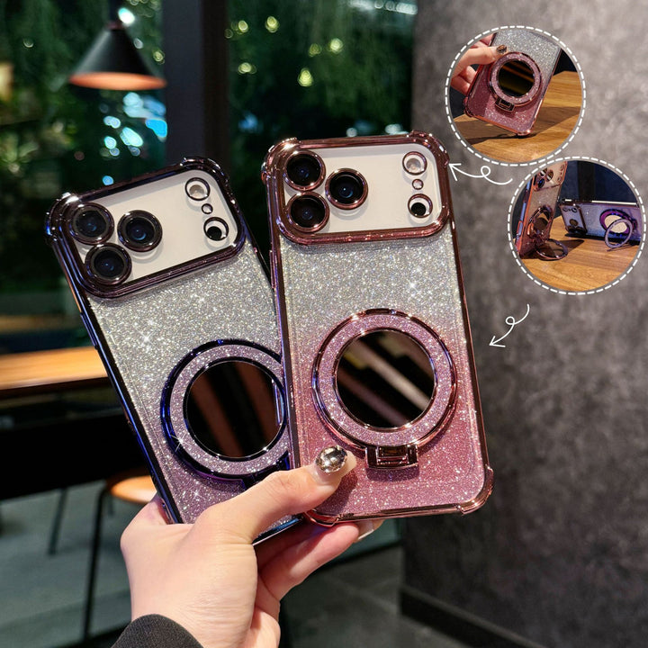 Gradient Flash Mirror Phone Cases in Multiple Colors for Stylish Protection