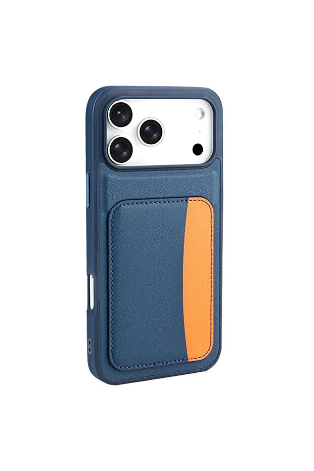 iPhone 17 Pro Max X-KART Wallet Case with Card Holder - Blue