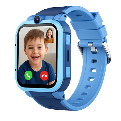 4G Android Kids Smartwatch with SIM Card GPS + WiFi + LBS Tracker Waterproof IP67 SOS Emergency Button HD Video Call