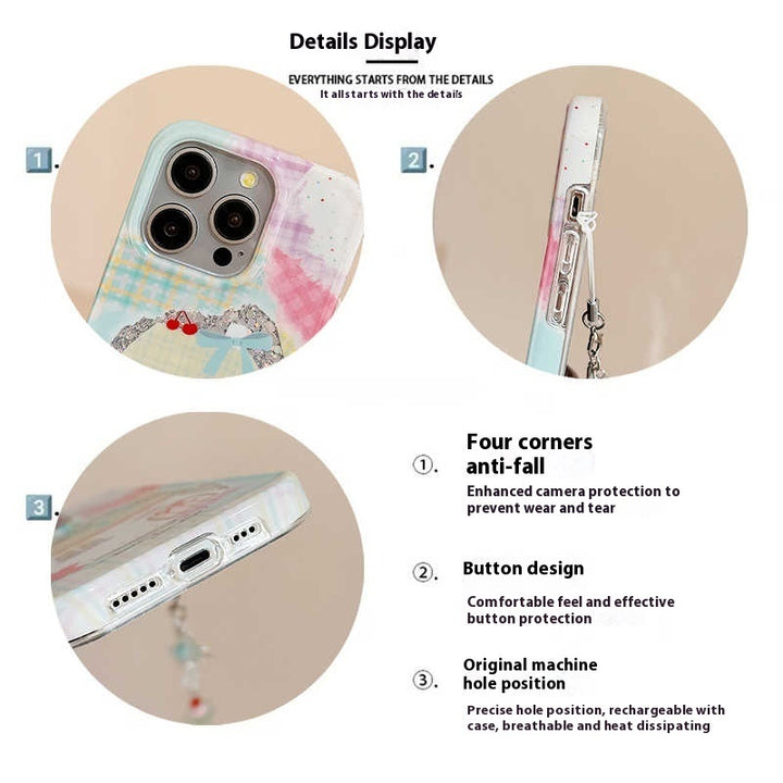 Akryltelefonfodral för iPhone i koreansk stil nisch