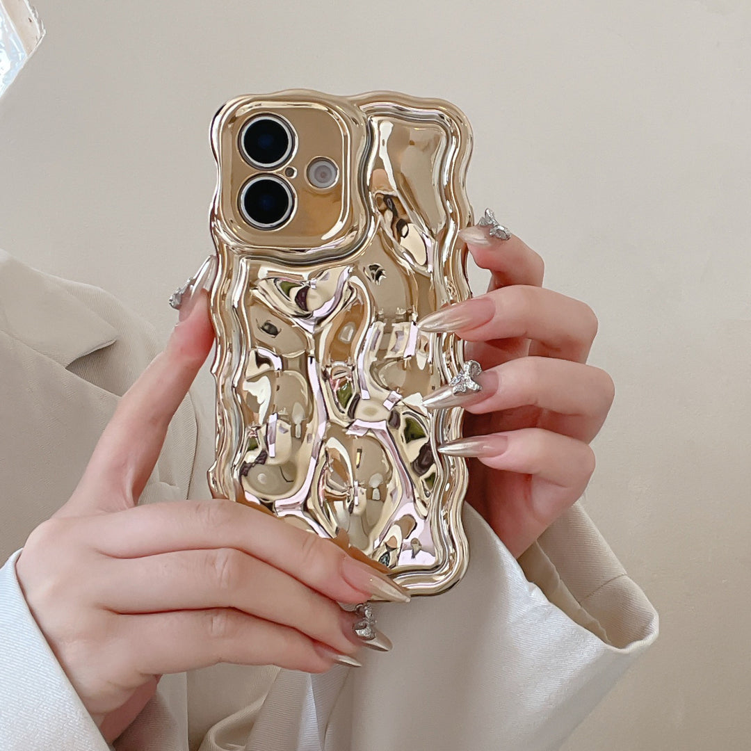 XYM Wave Meteorite Phone Cases in Silver Black Rose Red Green and Purple