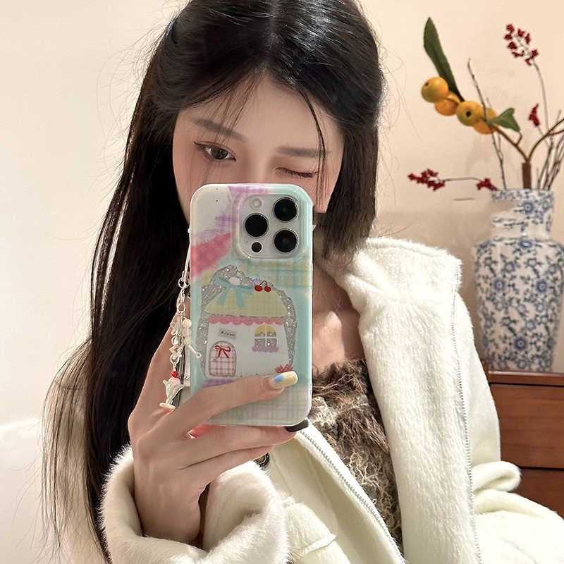 Akryltelefonfodral för iPhone i koreansk stil nisch