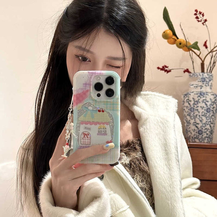 Akryltelefonfodral för iPhone i koreansk stil nisch