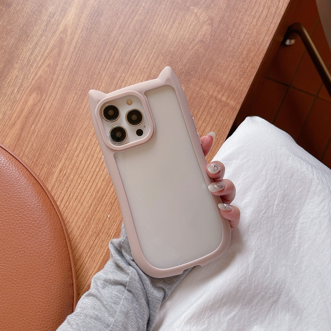 Xym Cat Ears Acrylic Phone Cases for iPhone Models