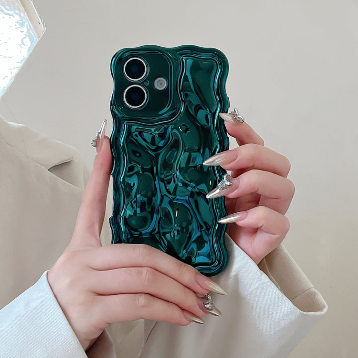 XYM Wave Meteorite Phone Cases in Silver Black Rose Red Green and Purple