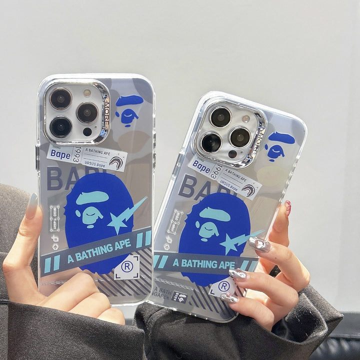 Fall Protection PC Silver Gray Phone Case for iPhone 7 to 14 Pro Max