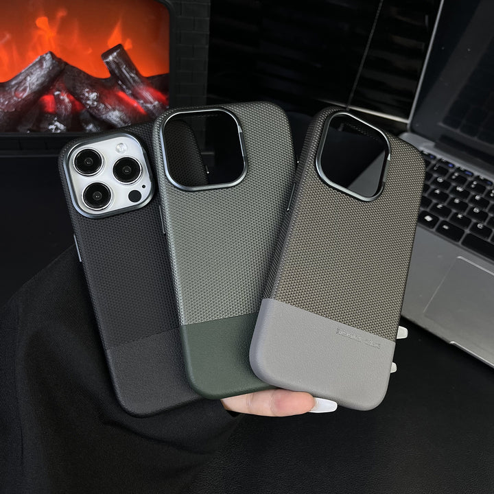 iPhone-telefonfodral med drakskale-textur och värmeavledningsfunktioner
