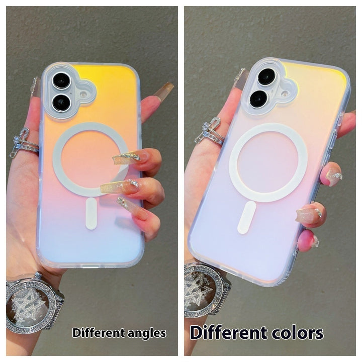 Laser Gradient Frosted Magnetic Phone Case för iPhone 17-serien