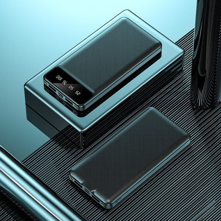 Compact Cable Power Bank with Fast Charge and Versatile Wire Options