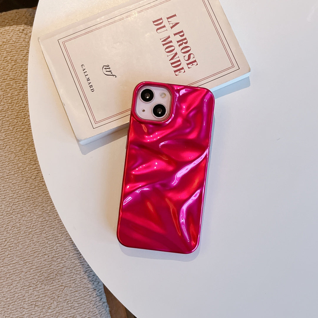 Löstad mönster mjölkblå och rosa TPU-telefonhöljen med stötskyddsfunktioner
