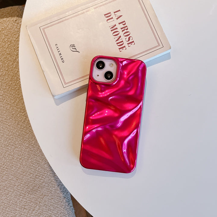 Löstad mönster mjölkblå och rosa TPU-telefonhöljen med stötskyddsfunktioner