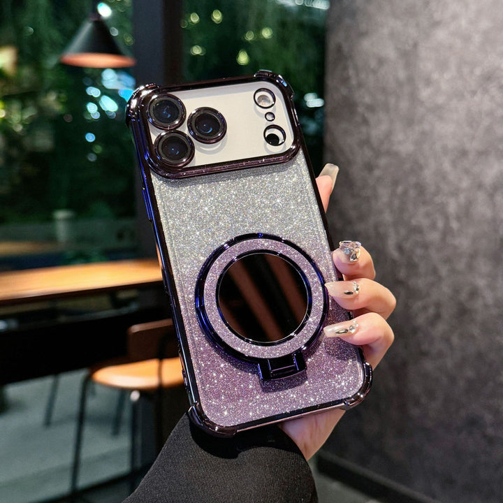 Gradient Flash Mirror Phone Cases in Multiple Colors for Stylish Protection