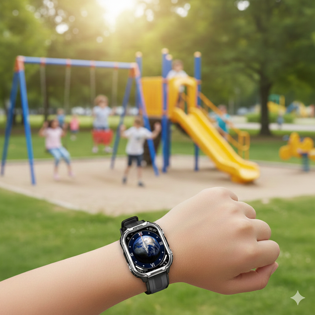 D55 Kids Smartwatch Android with GPS Tracker SIM Card Child Smart Watch for Calling Location Tracking Safety Monitoring