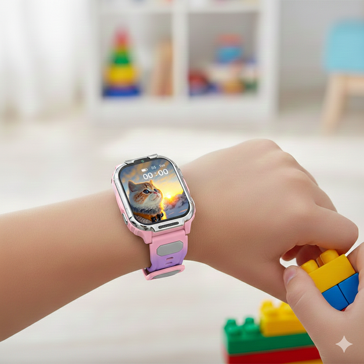 D55 Kids Smartwatch Android with GPS Tracker SIM Card Child Smart Watch for Calling Location Tracking Safety Monitoring