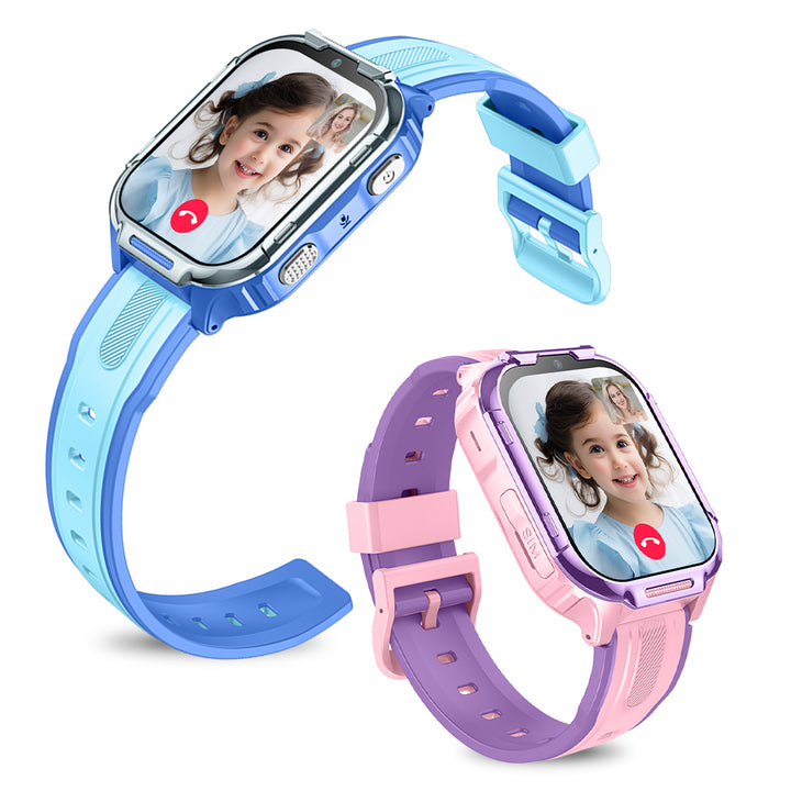 4G Kids Smart Watch with GPS Tracker, Video Call, SOS Safety Alert, WiFi Positioning, Camera, Sleep Monitor & Pedometer – Smartwatch for Boys and Girls