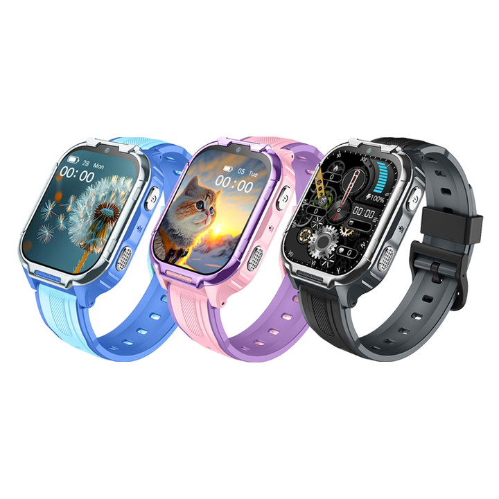4G Kids Smart Watch with GPS Tracker, Video Call, SOS Safety Alert, WiFi Positioning, Camera, Sleep Monitor & Pedometer – Smartwatch for Boys and Girls
