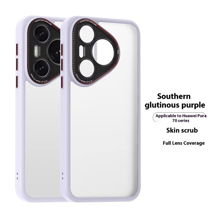 Skin-Friendly Matte All-Inclusive Lens Phone Cases in Multiple Colors