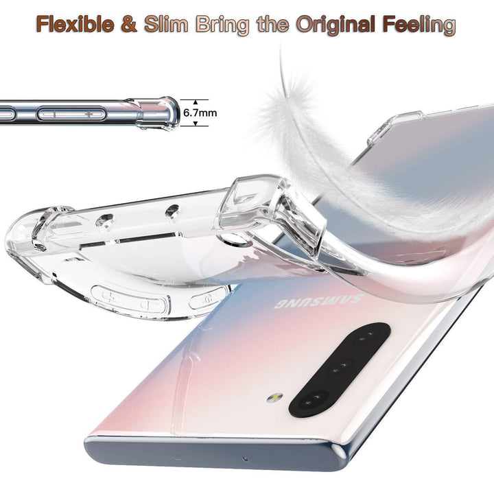Transparent TPU-skyddsfodral för Samsung S24Plus-telefon