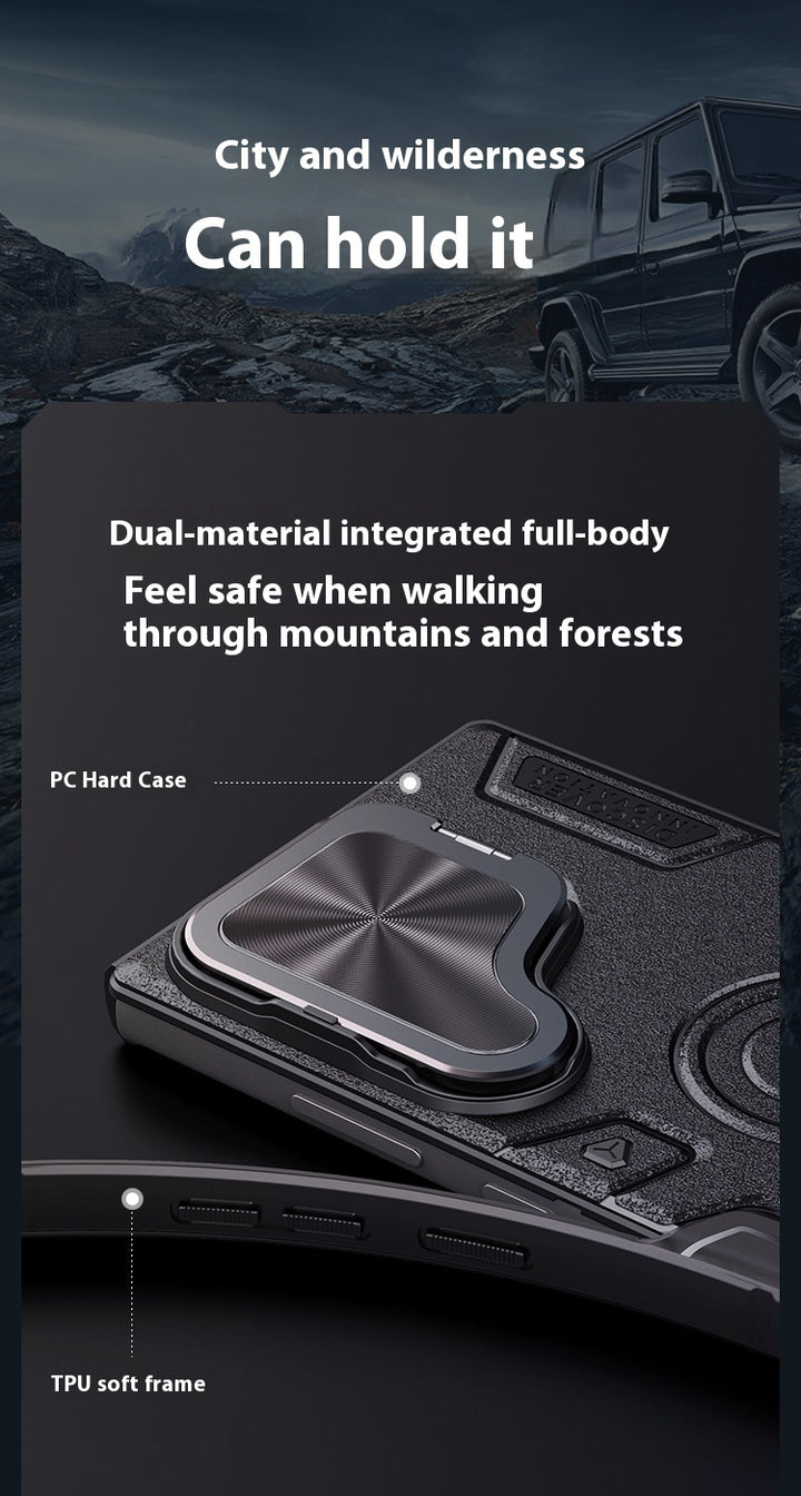 Magnetiskt mobilfodral linsfäste sekretess bakskal