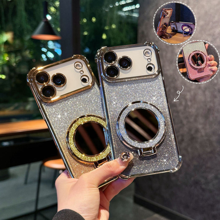 Gradient Flash Mirror Phone Cases in Multiple Colors for Stylish Protection