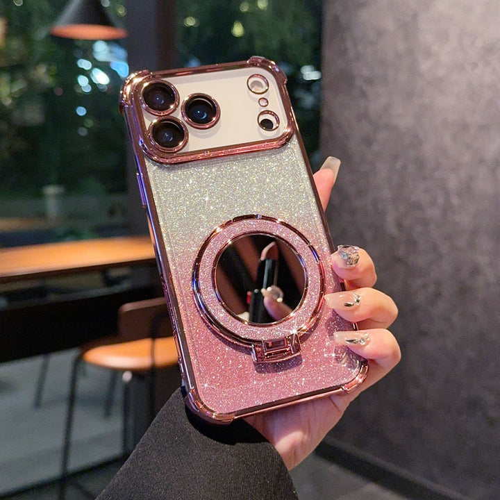 Gradient Flash Mirror Phone Cases in Multiple Colors for Stylish Protection