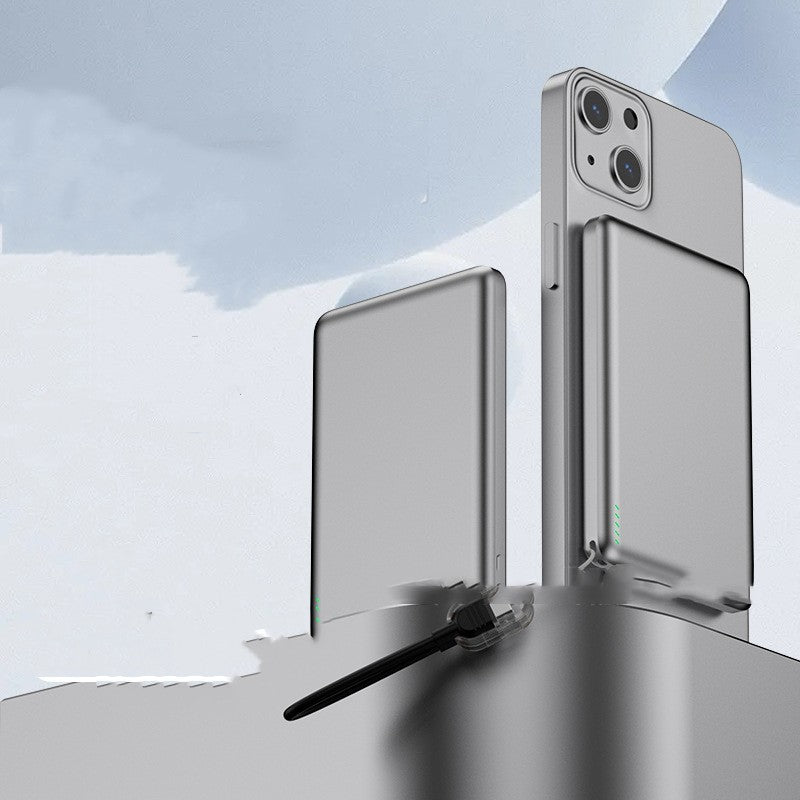 Magnetisk trådlös powerbank 5000mAh 10000mAh legeringsskal bärbar laddare
