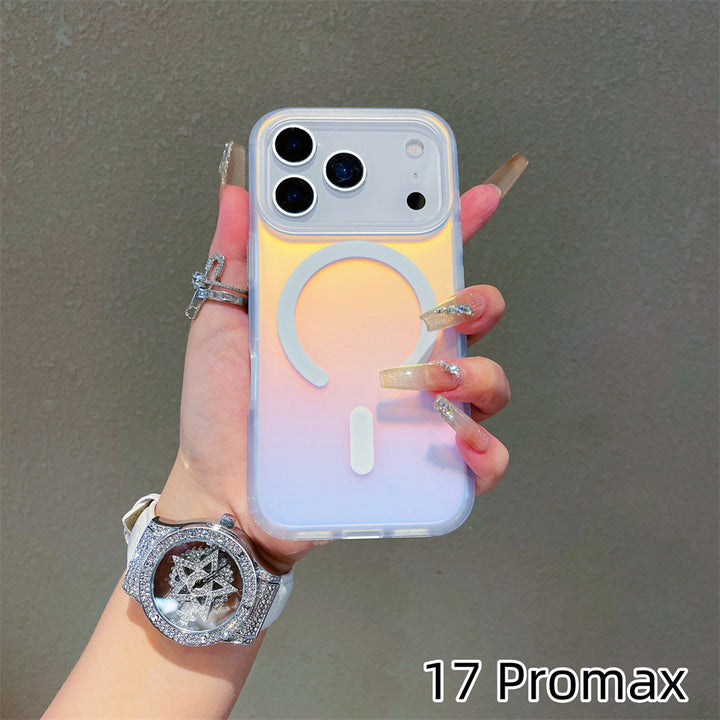 Laser Gradient Frosted Magnetic Phone Case för iPhone 17-serien