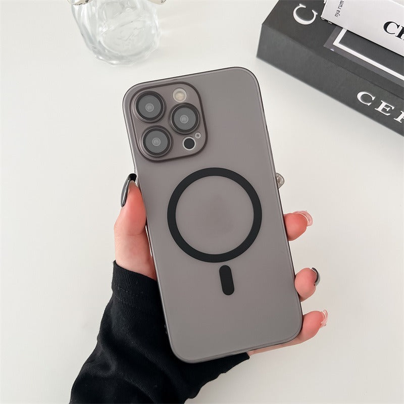 Isdimning Magnetisk Frostad Telefonfodral för kompatibla iPhone-modeller