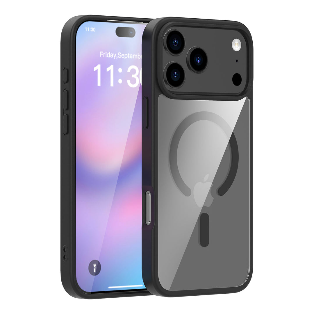 Genomskinligt frostigt silikonfodral för iPhone 17 Pro i flera färger
