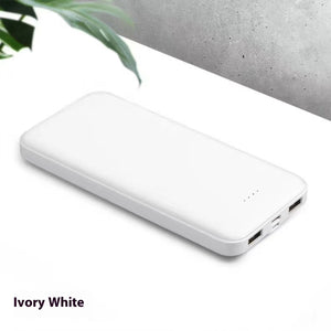Mini Mobile Power Bank 10000mAh with Charging Cable and Manual