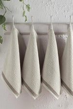 6-Piece Small Hand Towel Set Face Towels Guest Towels Soft Cotton Washcloth Set