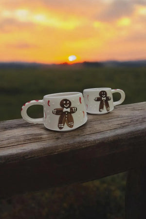 Handmade Ceramic Cookie Mug Set with Delightful Cookie-Inspired Design - Teleplus for Cozy Kitchens handmade ceramic