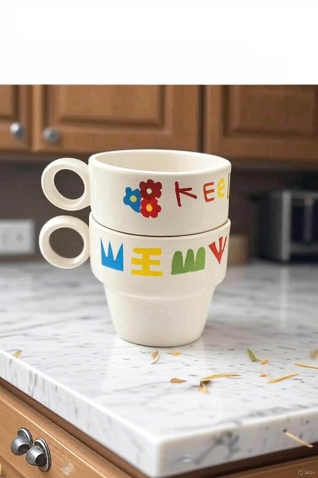 Handmade Ceramic Espresso Cups Set for Turkish Coffee and Small Lattes - handmade ceramic espresso turkish coffee cups