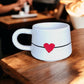 Handmade Ceramic Heart Mug for Valentine’s Day Gift - handmade ceramic heart mug gift