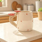 Handmade Ceramic Mug with Mushroom Handle 400ml Rustic Forest-Inspired Design - handmade ceramic mug mushroom handle